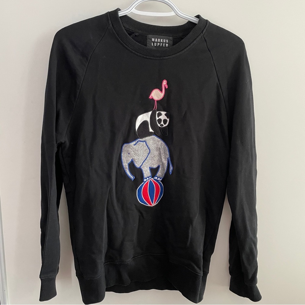 Markus Lupfer Animal Graphic Print Sweatshirt Top